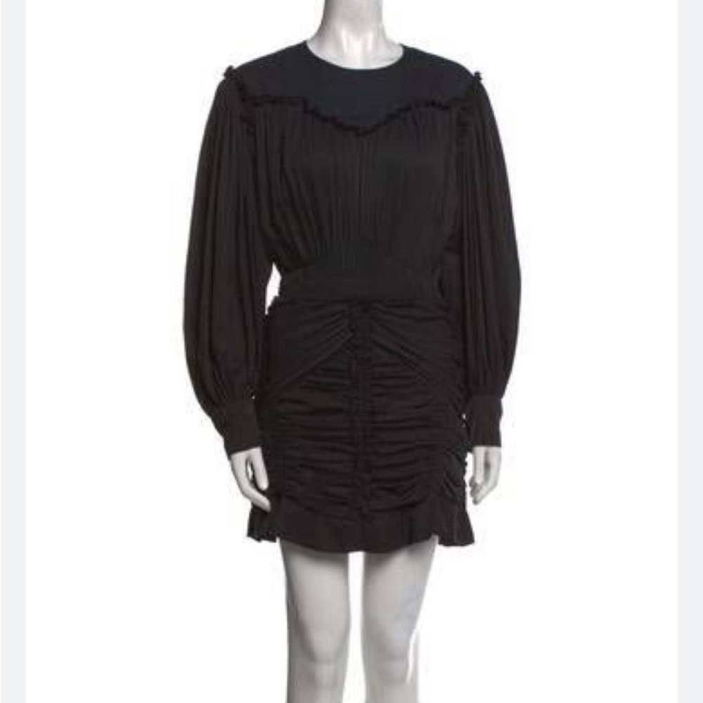 Isabel Marant Crew Neck Mini Dress black
